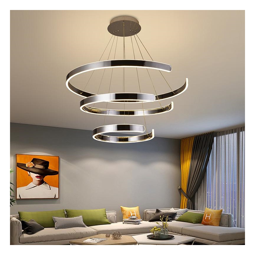 LED Dimmable chandelier on a string LED/220W/230V 3000-6500K d. 80 cm + remote control
