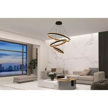 LED Dimmable chandelier on a string LED/240W/230V 3000-6500K + remote control