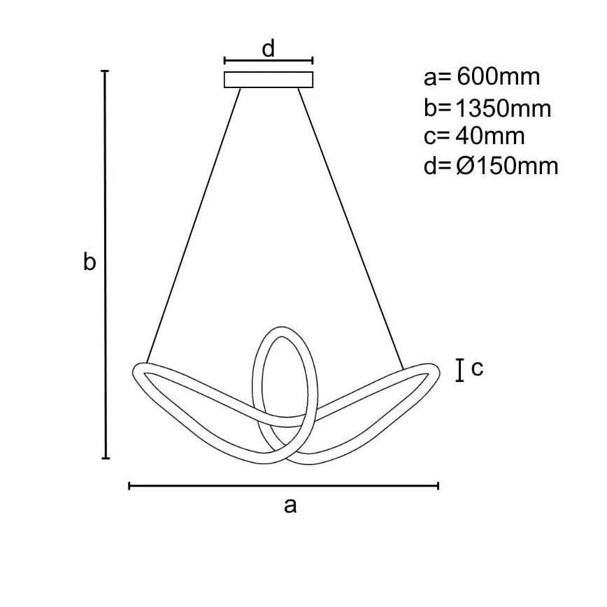 LED Dimmable chandelier on a string LED/25W/230V 3000-6500K + remote control