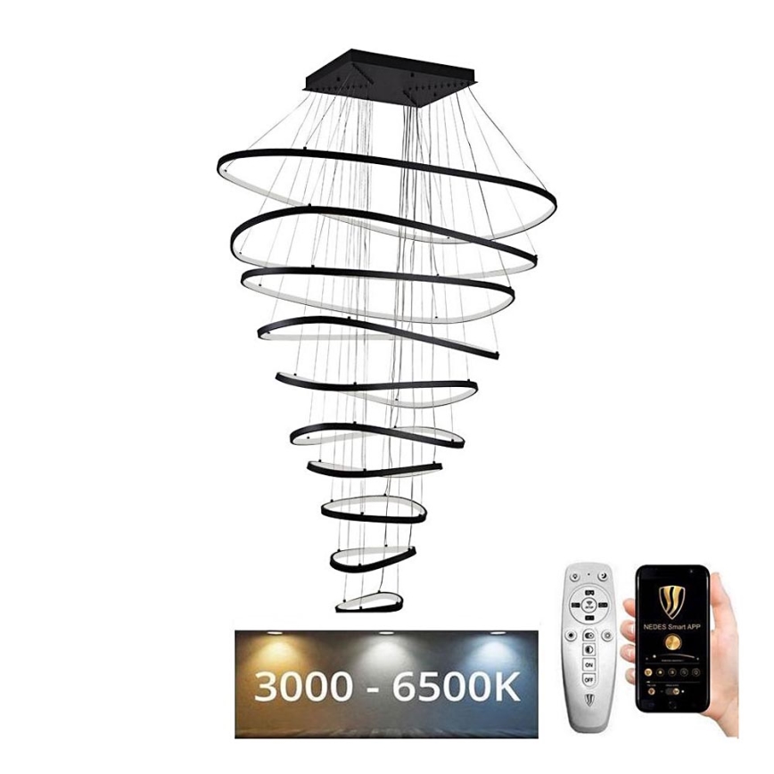 LED Dimmable chandelier on a string LED/370W/230V 3000-6500K + remote control