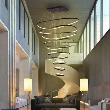 LED Dimmable chandelier on a string LED/370W/230V 3000-6500K + remote control