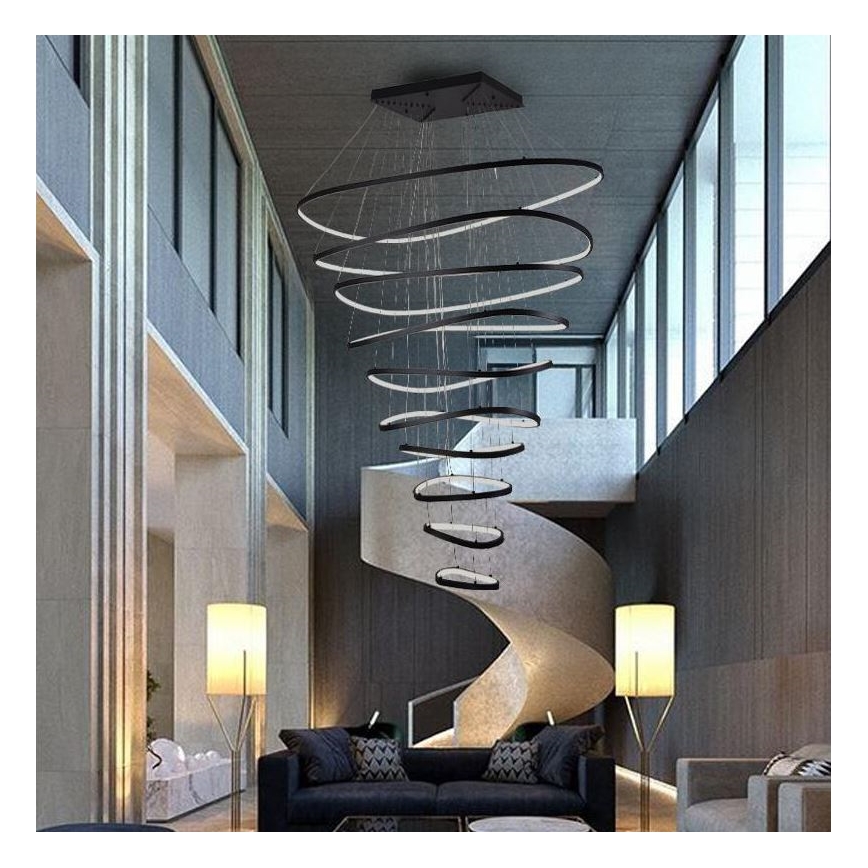 LED Dimmable chandelier on a string LED/370W/230V 3000-6500K d. 100 cm + remote control