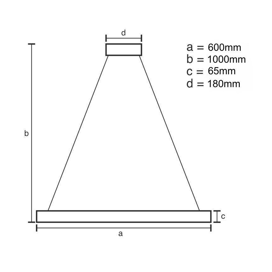 LED Dimmable crystal chandelier on a string LED/40W/230V 3000-6500K shiny chrome + remote control