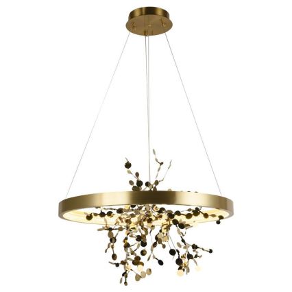 LED Dimmable chandelier on a string LED/40W/230V 3000-6500K gold + remote control