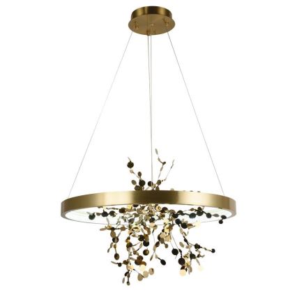 LED Dimmable chandelier on a string LED/40W/230V 3000-6500K gold + remote control