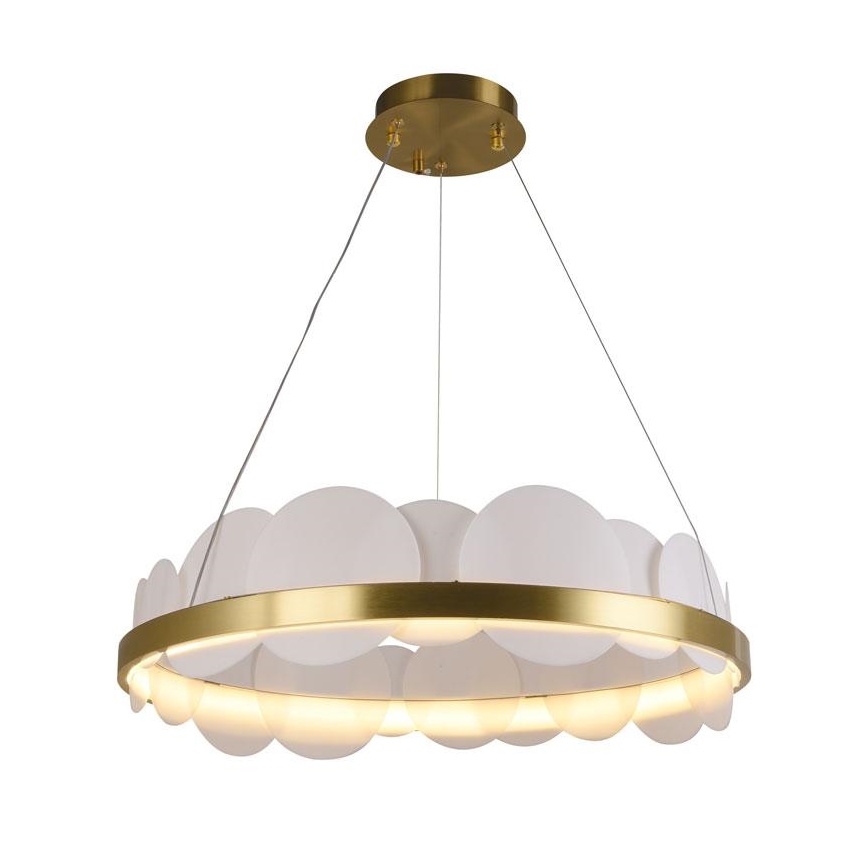 LED Dimmable chandelier on a string LED/40W/230V 3000-6500K gold + remote control