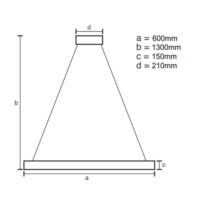 LED Dimmable crystal chandelier on a string LED/40W/230V 3000-6500K gold + remote control