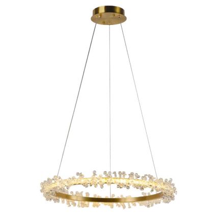 LED Dimmable crystal chandelier on a string LED/40W/230V 3000-6500K gold + remote control