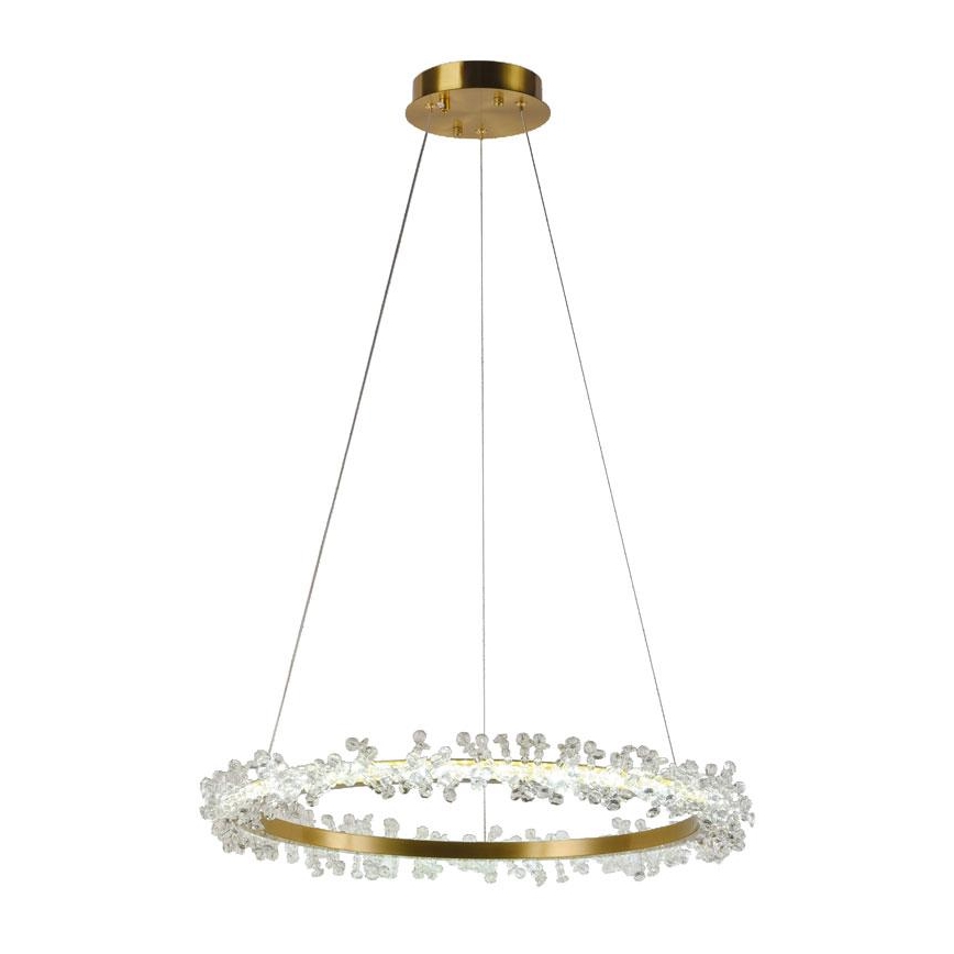 LED Dimmable crystal chandelier on a string LED/40W/230V 3000-6500K gold + remote control