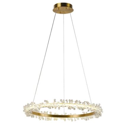 LED Dimmable crystal chandelier on a string LED/40W/230V 3000-6500K gold + remote control