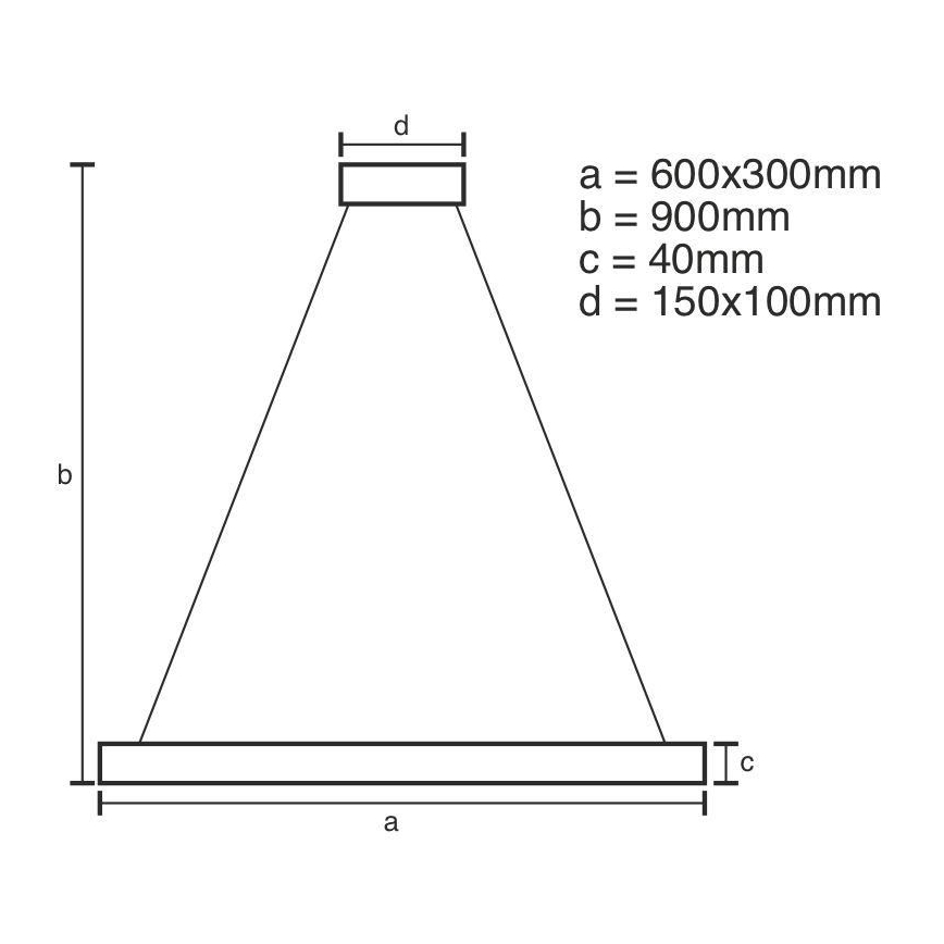 LED Dimmable chandelier on a string LED/40W/230V 3000-6500K + remote control