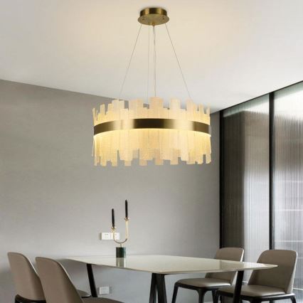 LED Dimmable crystal chandelier on a string LED/40W/230V 3000-6500K + remote control