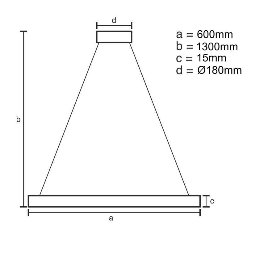 LED Dimmable chandelier on a string LED/40W/230V 3000-6500K + remote control