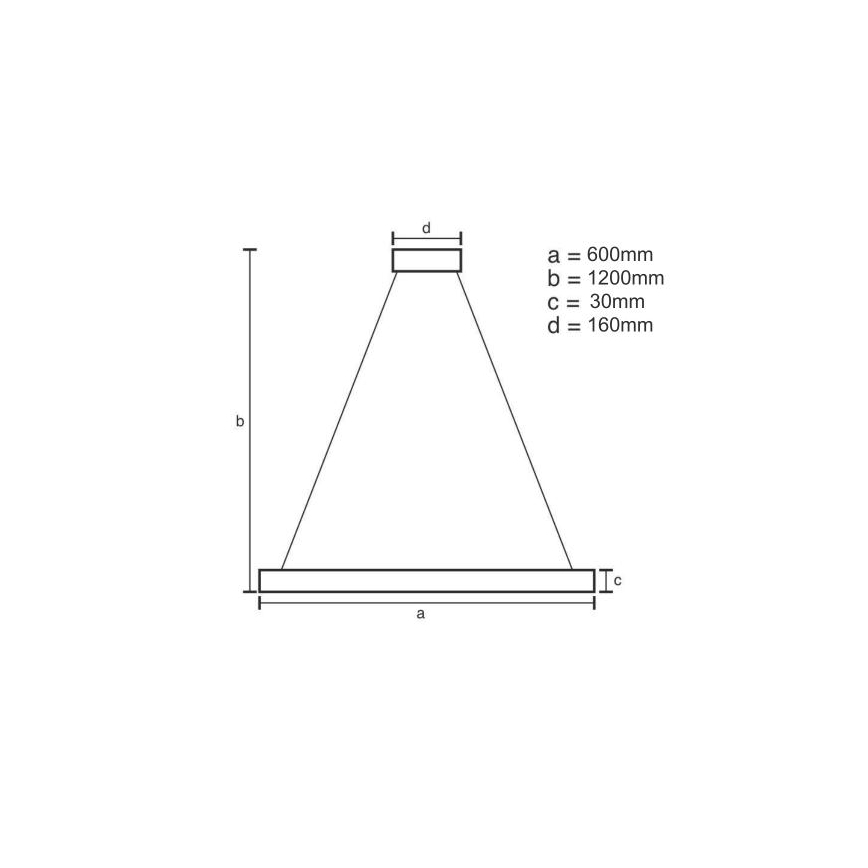 LED Dimmable chandelier on a string LED/40W/230V 3000-6500K + remote control
