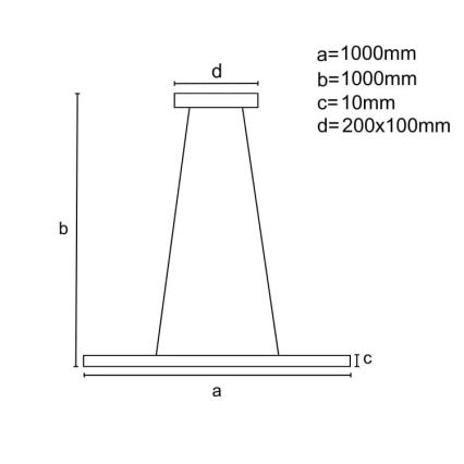 LED Dimmable chandelier on a string LED/40W/230V 3000-6500K white + remote control