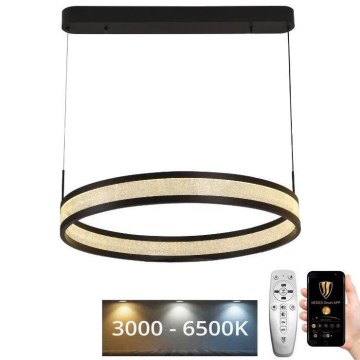 LED Dimmable chandelier on a string LED/45W/230V 3000-6500K black + remote control