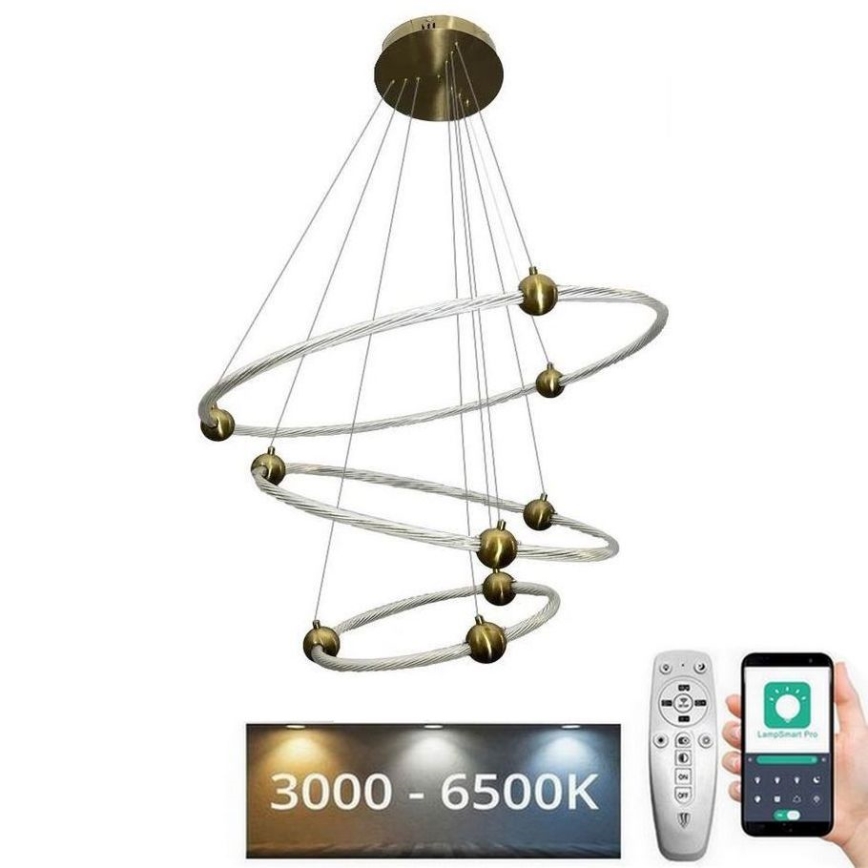 LED Dimmable chandelier on a string LED/45W/230V 3000-6500K + remote control