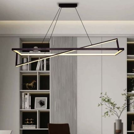 LED Dimmable chandelier on a string LED/45W/230V 3000K 114 cm black