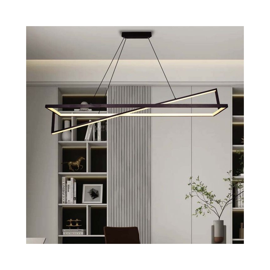 LED Dimmable chandelier on a string LED/45W/230V 3000K 114 cm black