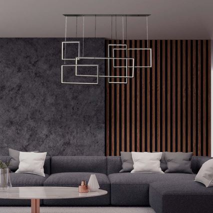 LED Dimmable chandelier on a string LED/45W/230V 3000K black
