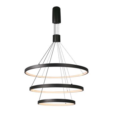LED Dimmable chandelier on a string LED/46W/230V 3000K black