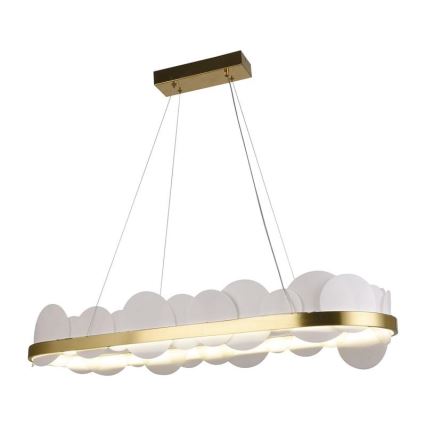 LED Dimmable chandelier on a string LED/50W/230V 3000-6500K gold + remote control