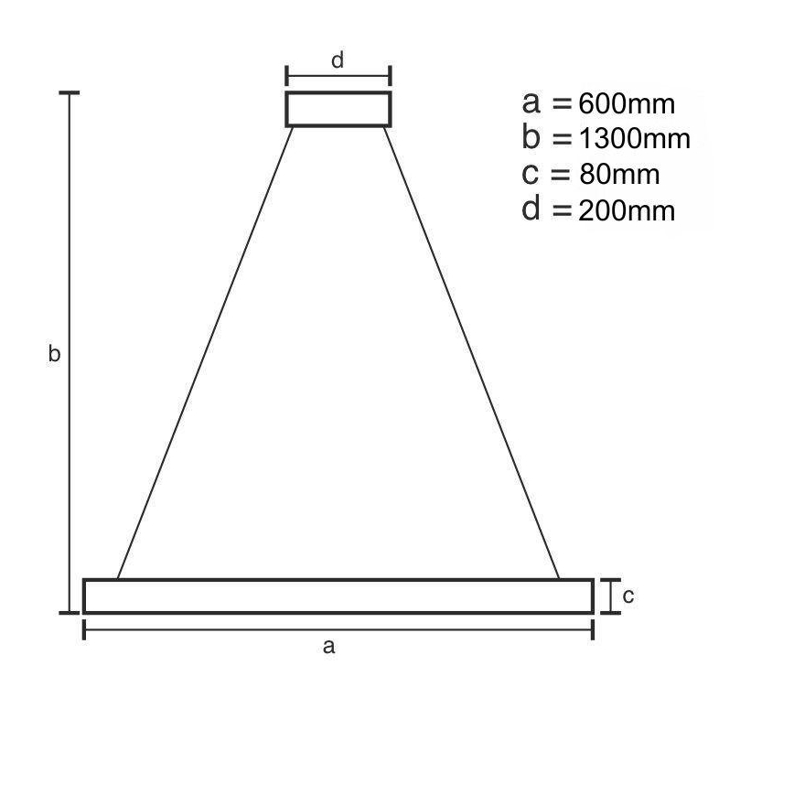 LED Dimmable chandelier on a string LED/50W/230V 3000-6500K + remote control