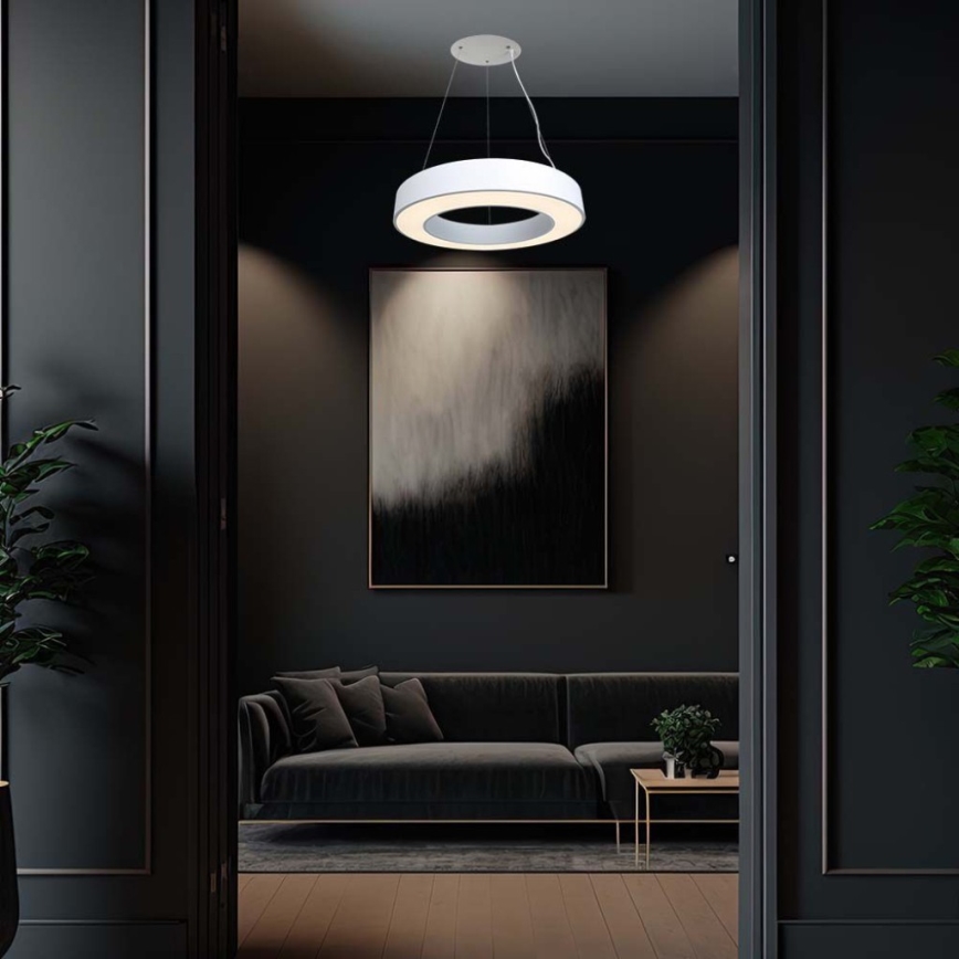 LED Dimmable chandelier on a string LED/50W/230V 4000K d. 60 cm white