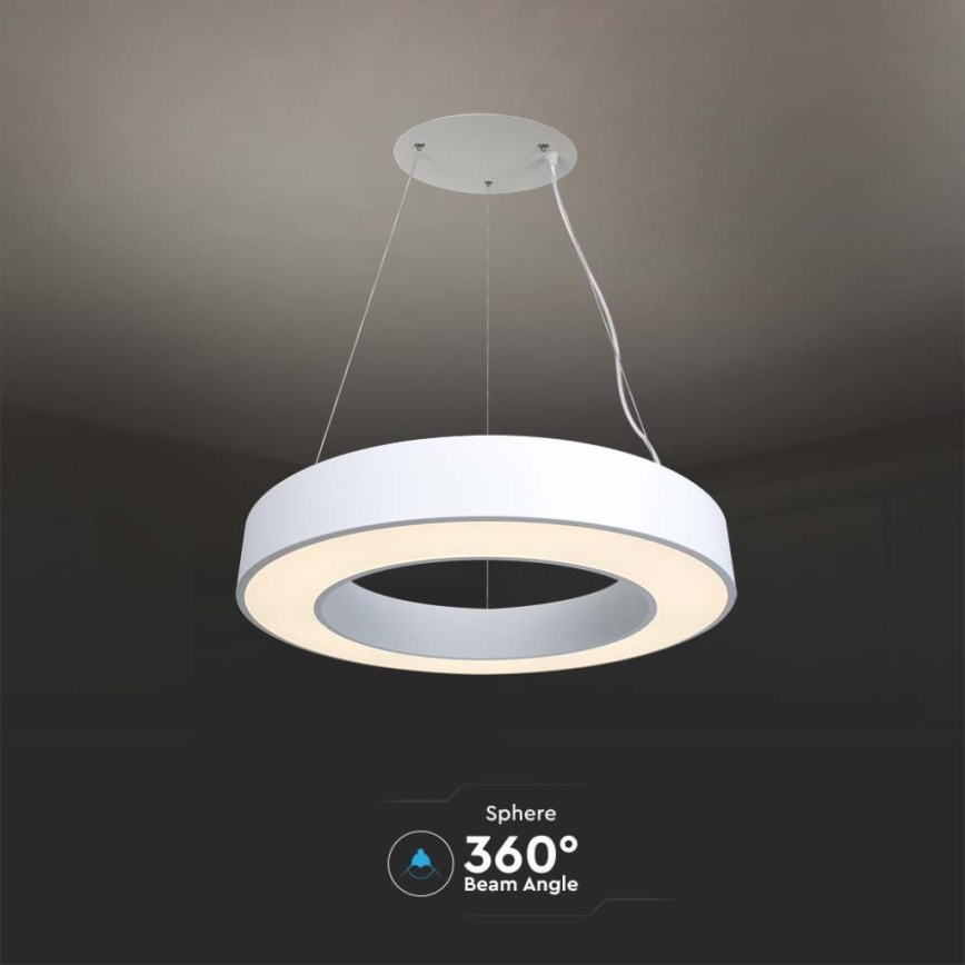 LED Dimmable chandelier on a string LED/50W/230V 4000K d. 60 cm white