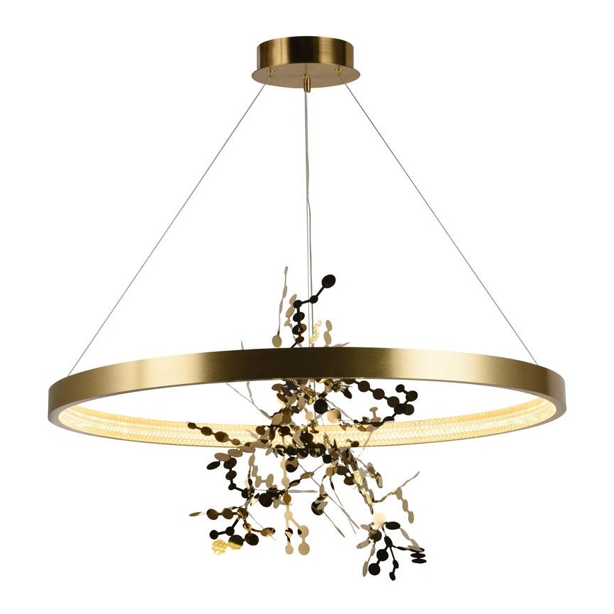 LED Dimmable chandelier on a string LED/55W/230V 3000-6500K gold + remote control