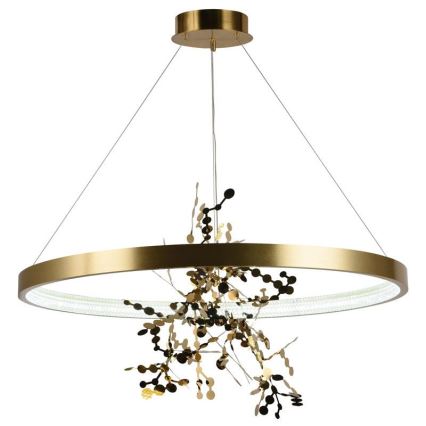 LED Dimmable chandelier on a string LED/55W/230V 3000-6500K gold + remote control