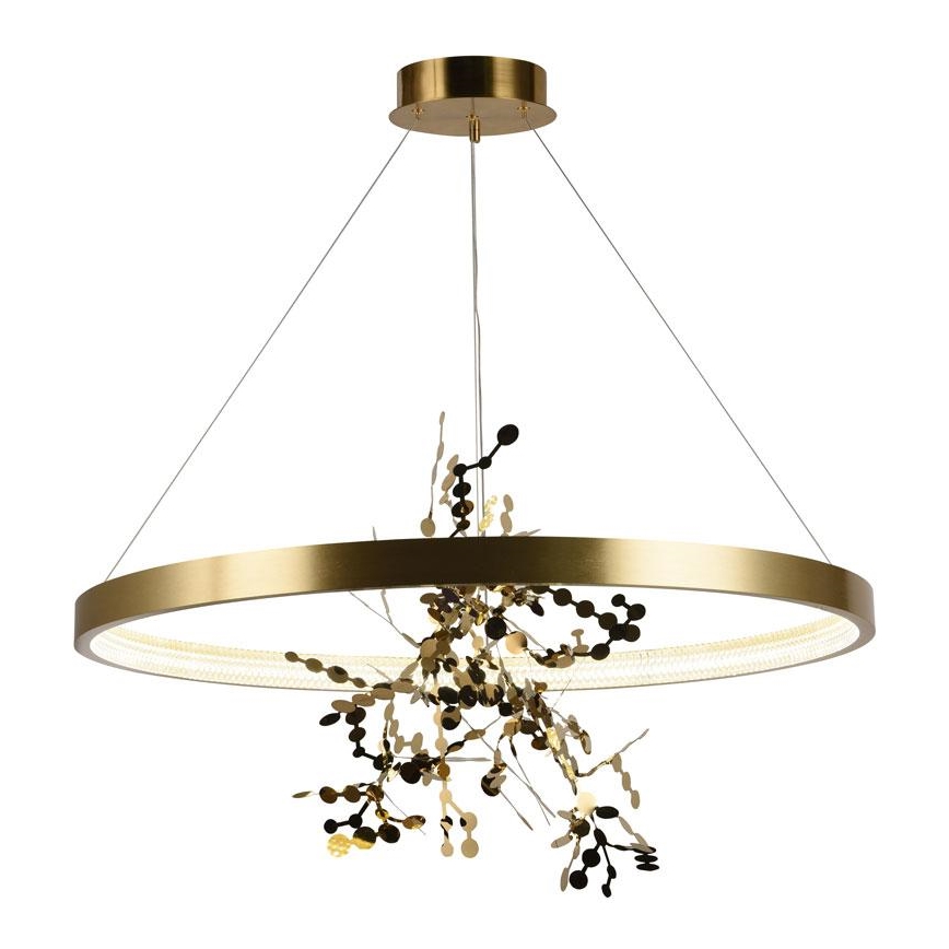 LED Dimmable chandelier on a string LED/55W/230V 3000-6500K gold + remote control
