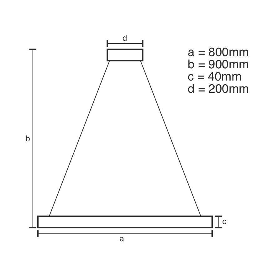LED Dimmable chandelier on a string LED/55W/230V 3000-6500K + remote control