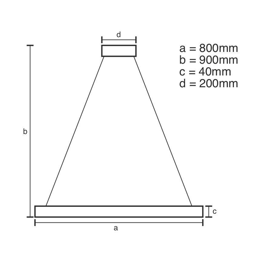 LED Dimmable chandelier on a string LED/55W/230V 3000-6500K + remote control