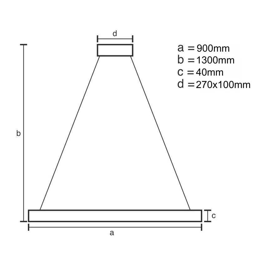 LED Dimmable chandelier on a string LED/55W/230V 3000-6500K + remote control