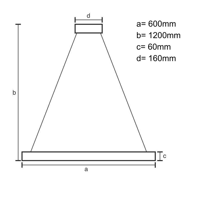 LED Dimmable chandelier on a string LED/55W/230V 3000-6500K white + remote control