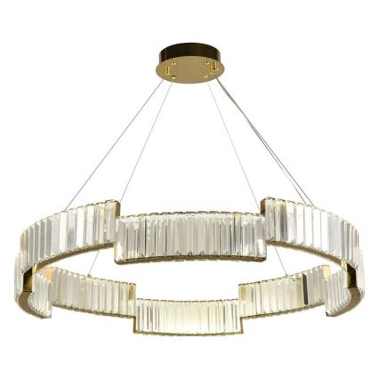 LED Dimmable crystal chandelier on a string LED/60W/230V 3000-6500K gold + remote control