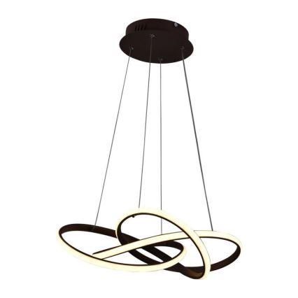 LED Dimmable chandelier on a string LED/65W/230V 3000-6500K brown + remote control