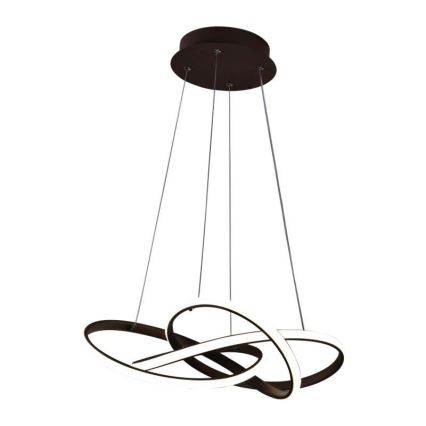 LED Dimmable chandelier on a string LED/65W/230V 3000-6500K brown + remote control