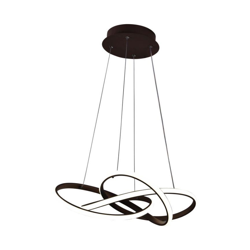 LED Dimmable chandelier on a string LED/65W/230V 3000-6500K brown + remote control