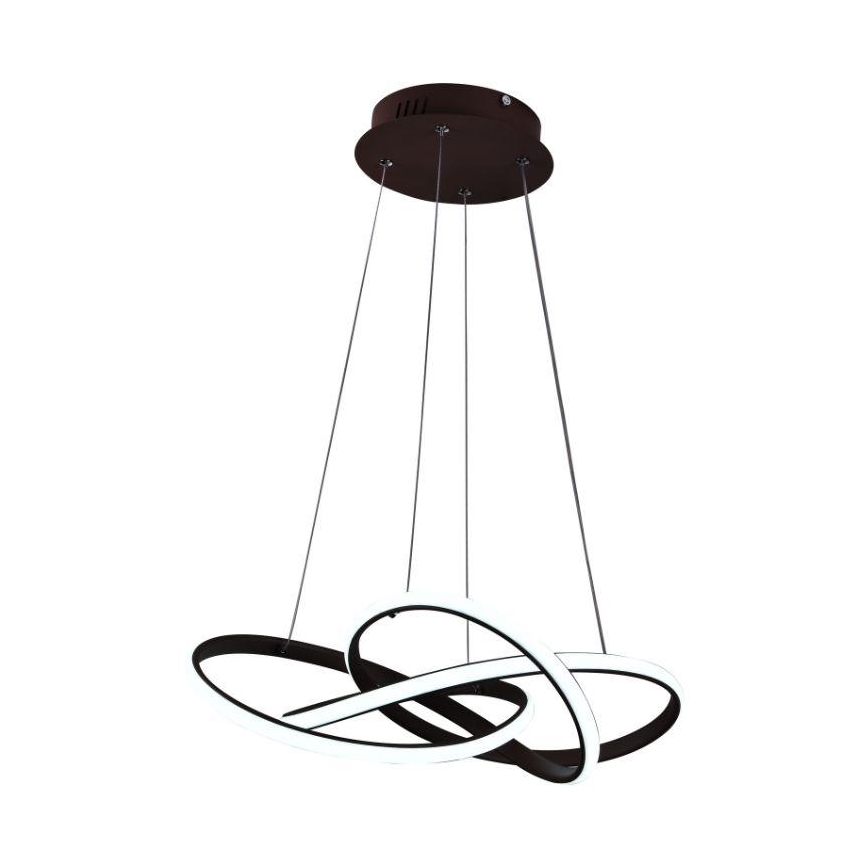 LED Dimmable chandelier on a string LED/65W/230V 3000-6500K brown + remote control