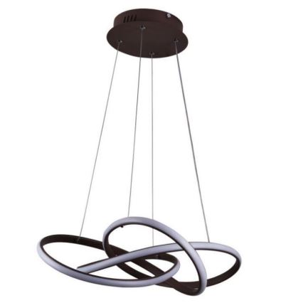 LED Dimmable chandelier on a string LED/65W/230V 3000-6500K brown + remote control