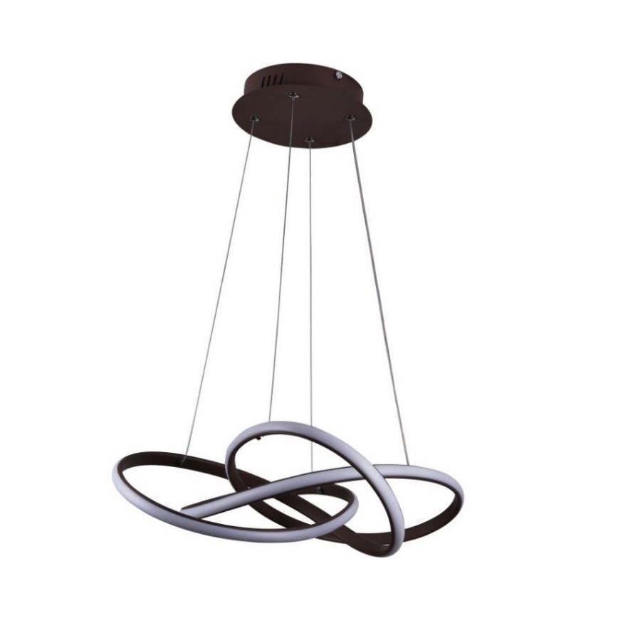 LED Dimmable chandelier on a string LED/65W/230V 3000-6500K brown + remote control