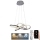 LED Dimmable chandelier on a string LED/65W/230V 3000-6500K d. 48 cm grey + remote control