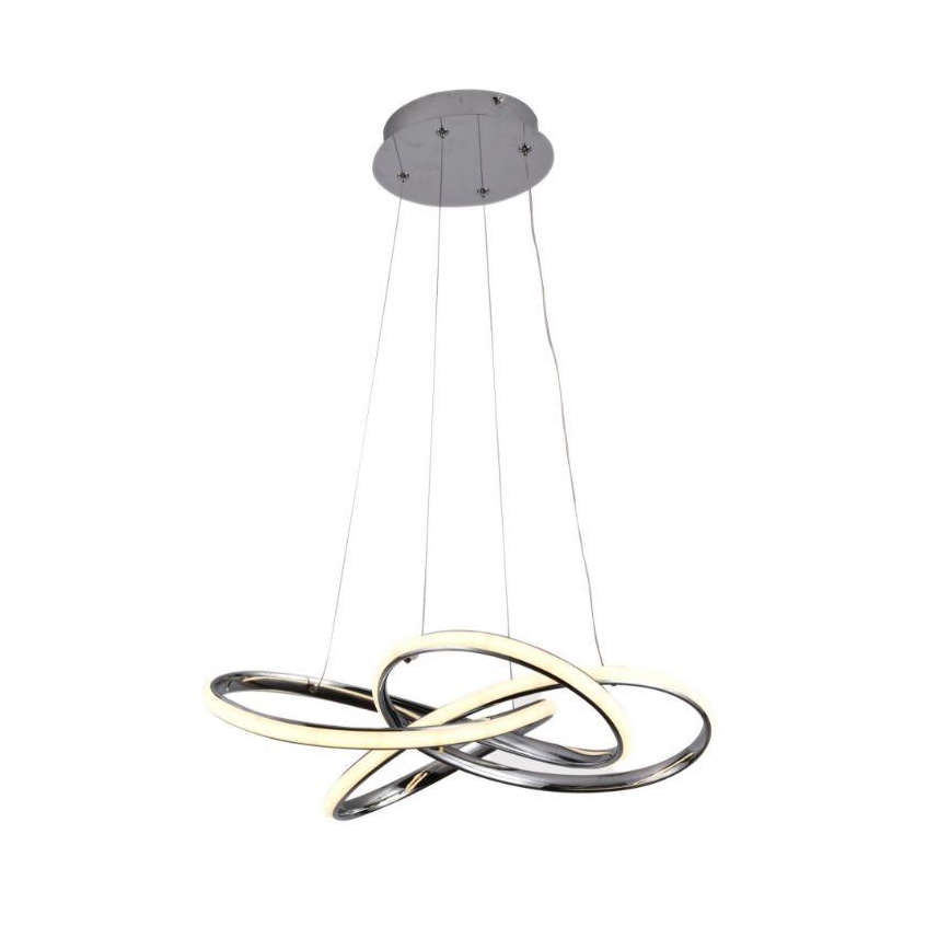 LED Dimmable chandelier on a string LED/65W/230V 3000-6500K d. 48 cm grey + remote control