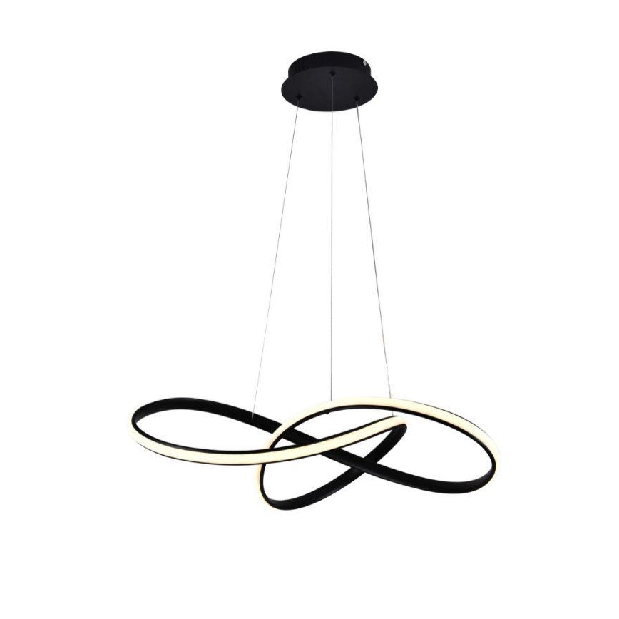 LED Dimmable chandelier on a string LED/70W/230V 3000-6500K d. 60 cm black + remote control