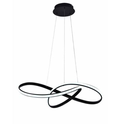 LED Dimmable chandelier on a string LED/70W/230V 3000-6500K d. 60 cm black + remote control