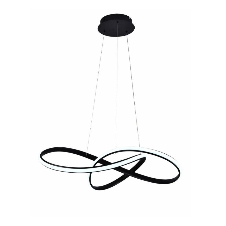 LED Dimmable chandelier on a string LED/70W/230V 3000-6500K d. 60 cm black + remote control