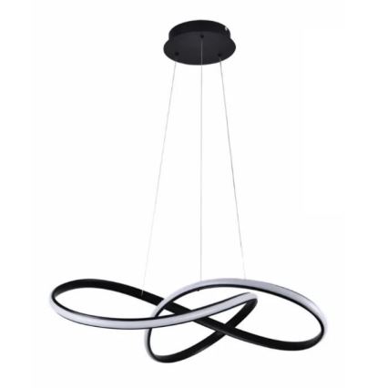 LED Dimmable chandelier on a string LED/70W/230V 3000-6500K d. 60 cm black + remote control
