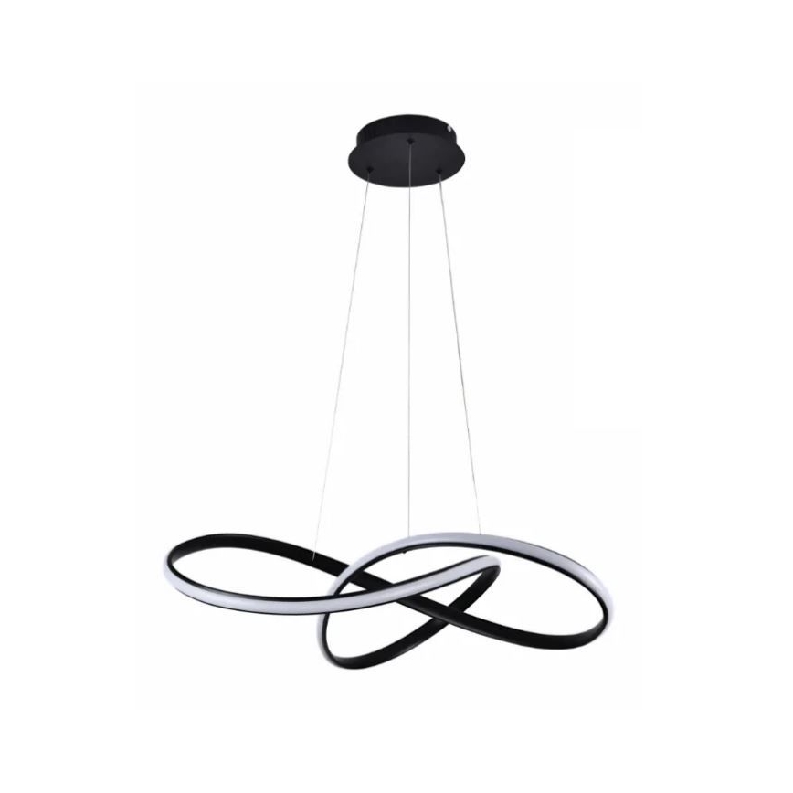 LED Dimmable chandelier on a string LED/70W/230V 3000-6500K d. 60 cm black + remote control